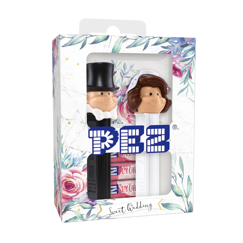 PEZ Brautpaar Braut braun und Bräutigam