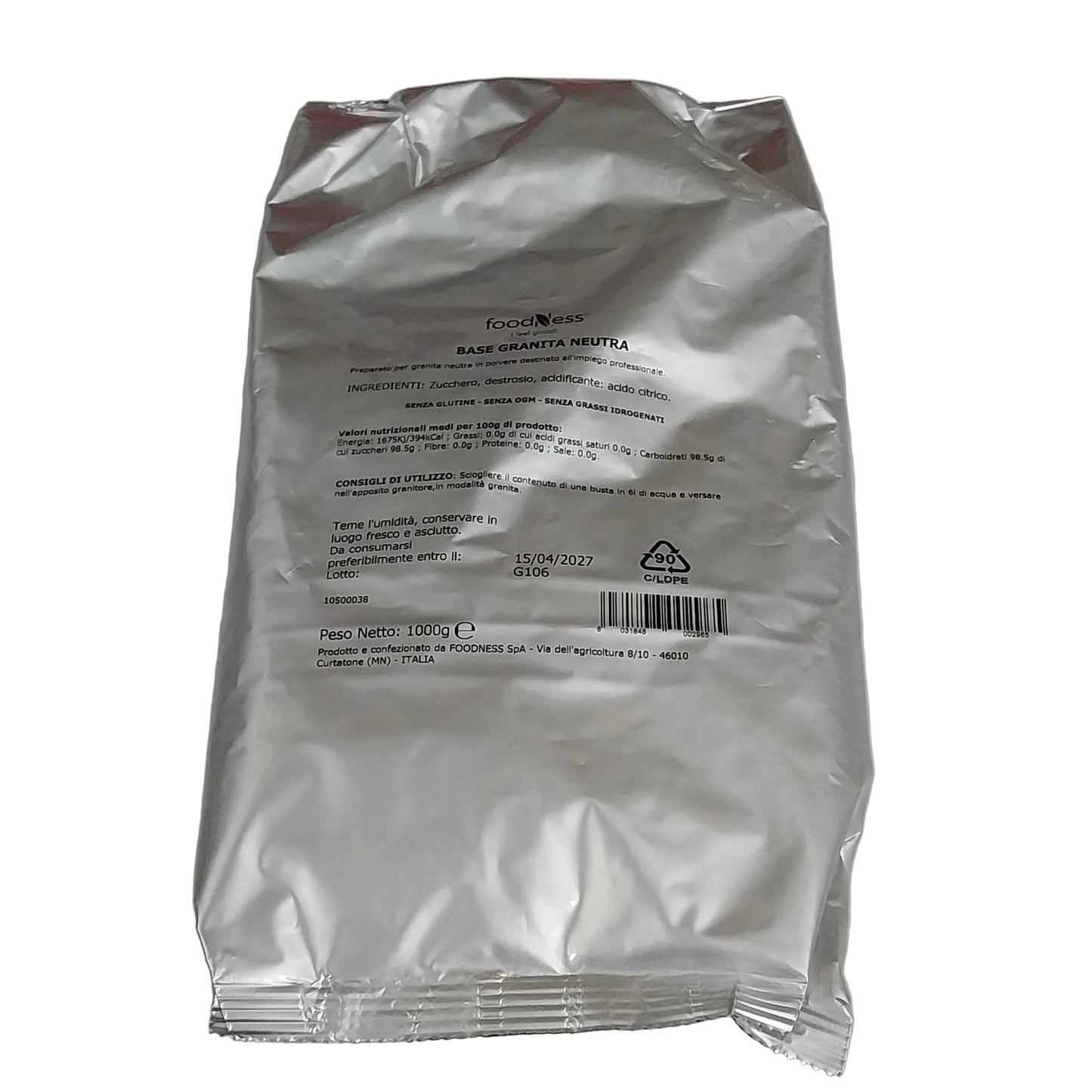 Base für Granita - neutral 1000g Beutel