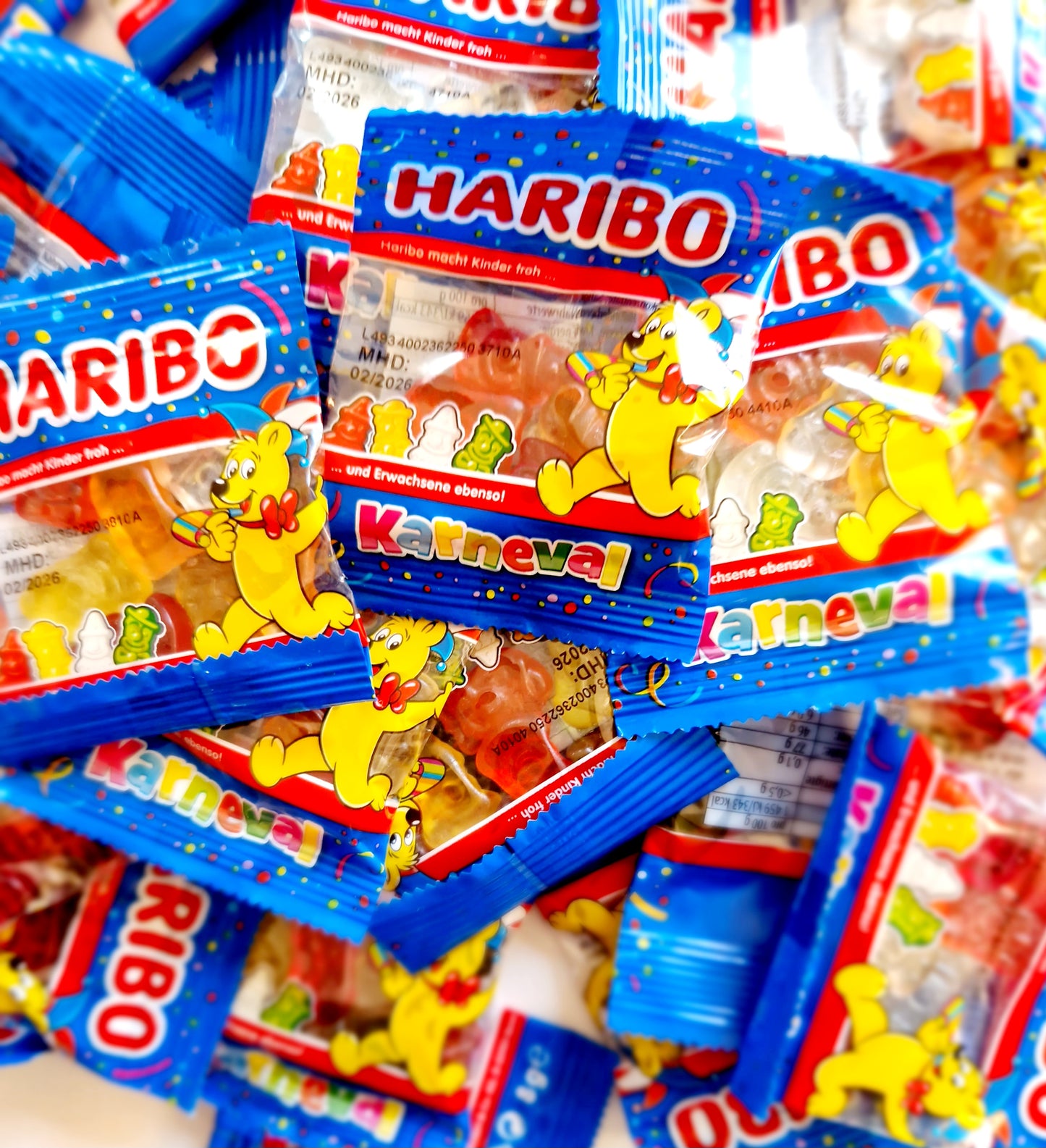 Haribo Karneval Minis 100 Beutel 800g
