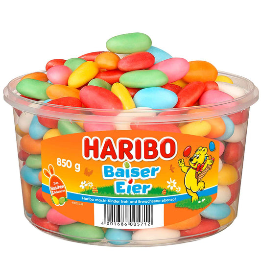 Haribo Baiser-Eier - Schaumzucker - Dragee, Ostern 850g Dose