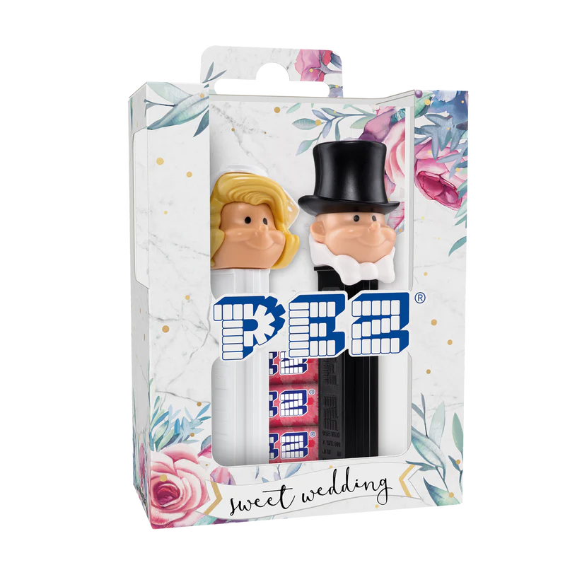 PEZ Brautpaar   Braut blond und Bräutigam