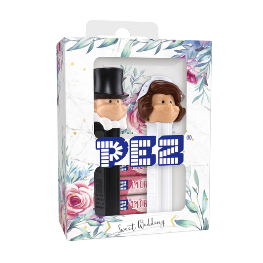 PEZ Brautpaar  Braut braun und Bräutigam