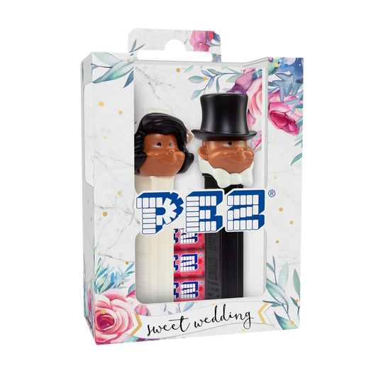 PEZ Brautpaar dunkler Teint Braut und Bräutigam